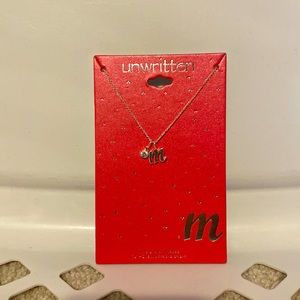 NWT Unwritten M Necklace